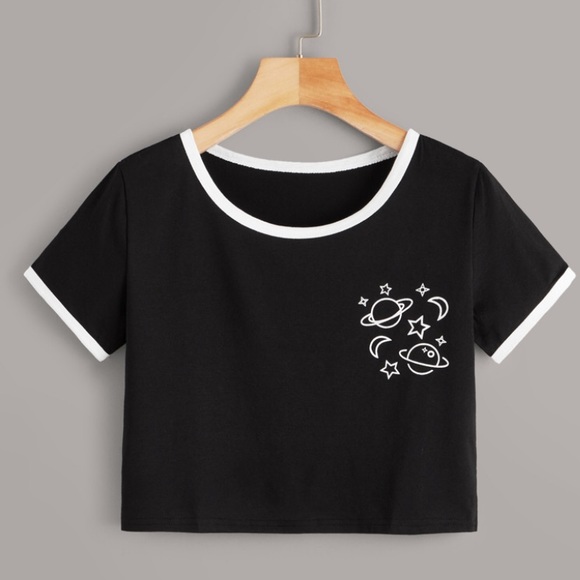 Planet print crop top - Picture 1 of 4